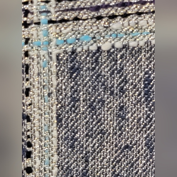 Don Caster Collection Tweed Silk With Metallic Threads Jacket Womens Size 10 - Picture 4 of 14